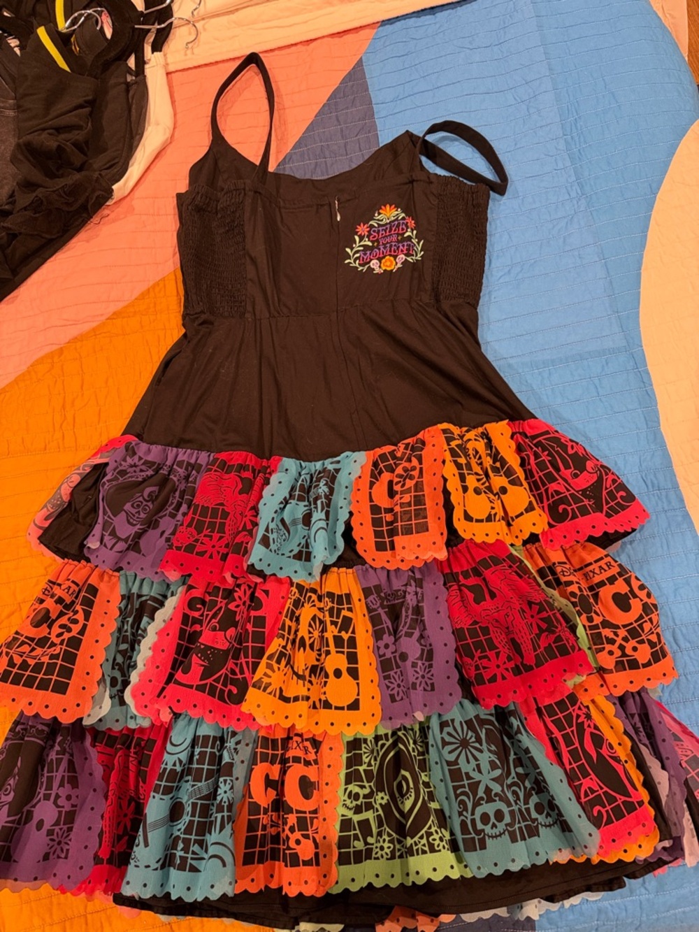 EUC Disney Pixar Coco The Dress Shop Papel Picado Dress - Picture 3 of 4